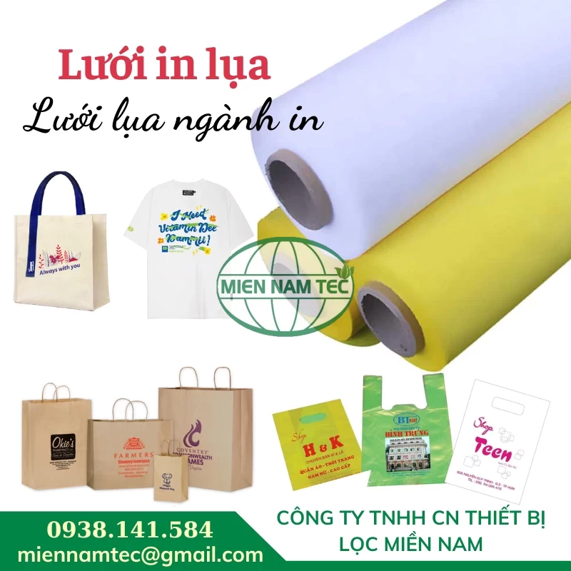 Lưới in lụa là gì? Cần lưu ý gì khi chọn mua lưới in lụa