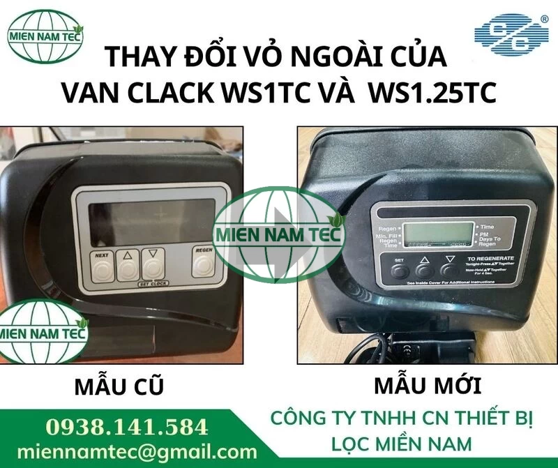 THAY ĐỔI VỎ NGOÀI CỦA VAN CLACK WS1TC VÀ WS1.25TC