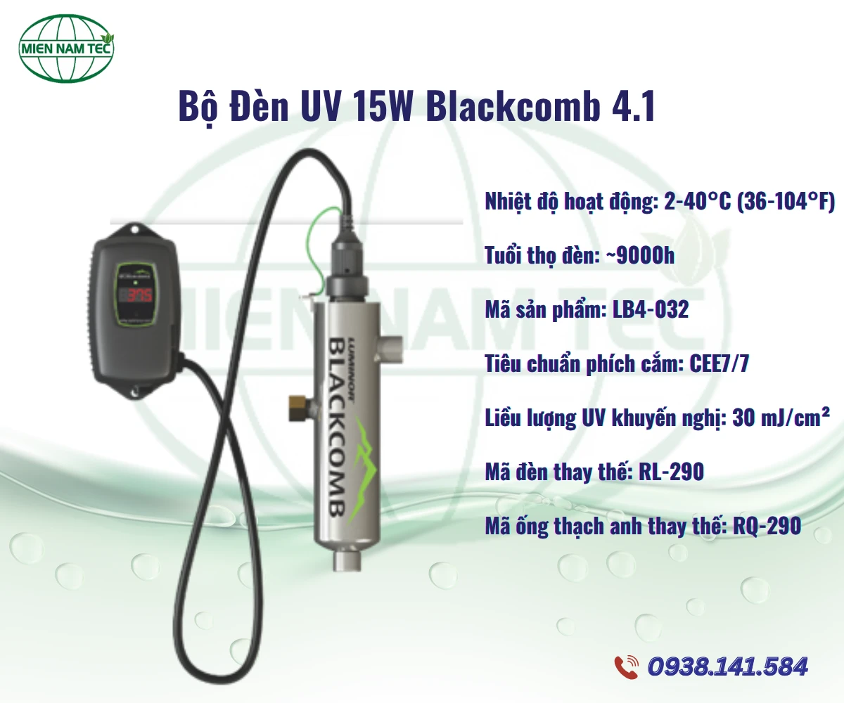Bộ đèn UV 15W Blackcomb 4.1