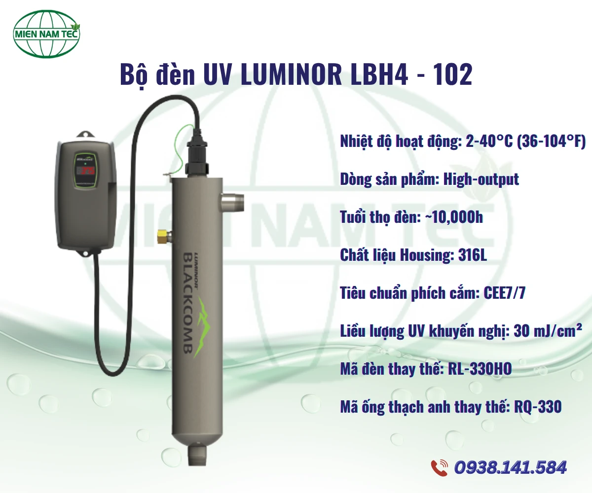 Bộ đèn UV LUMINOR LBH4 - 102