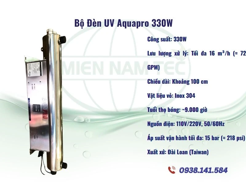 đèn uv aquapro 330w