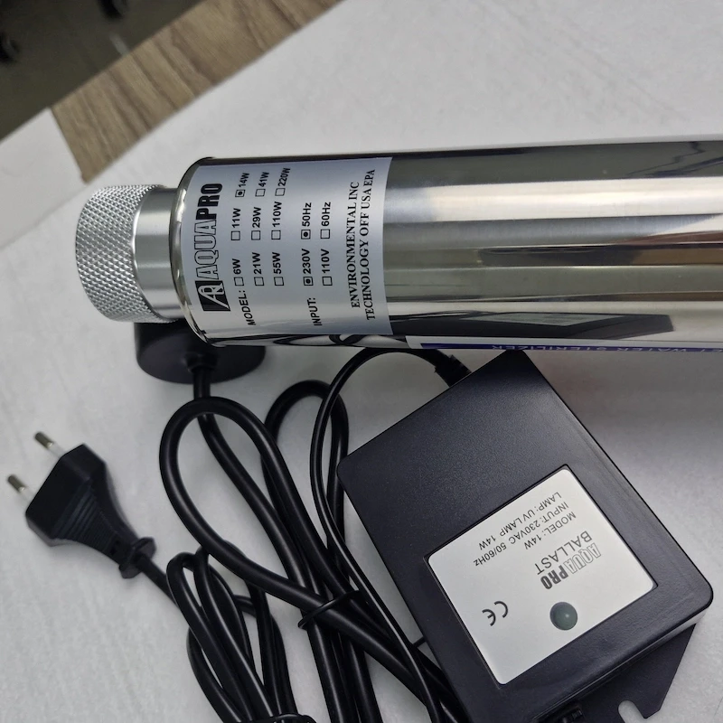 Các loại phụ kiện kèm theo với UV Aquapro 14W