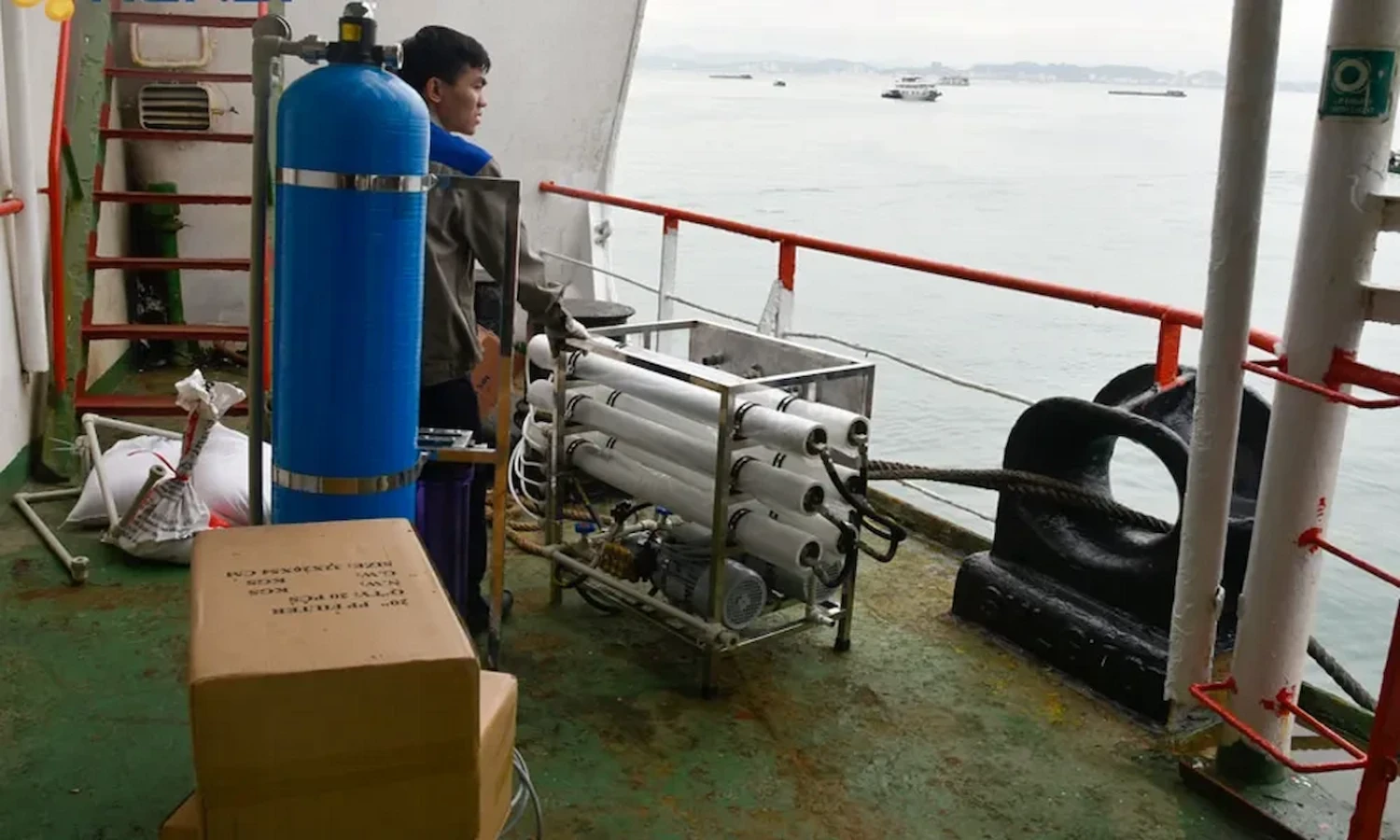 Màng RO 2540-SWH đóng là yếu tố quyết định trong hệ thống khử muối cho tàu và du thuyền