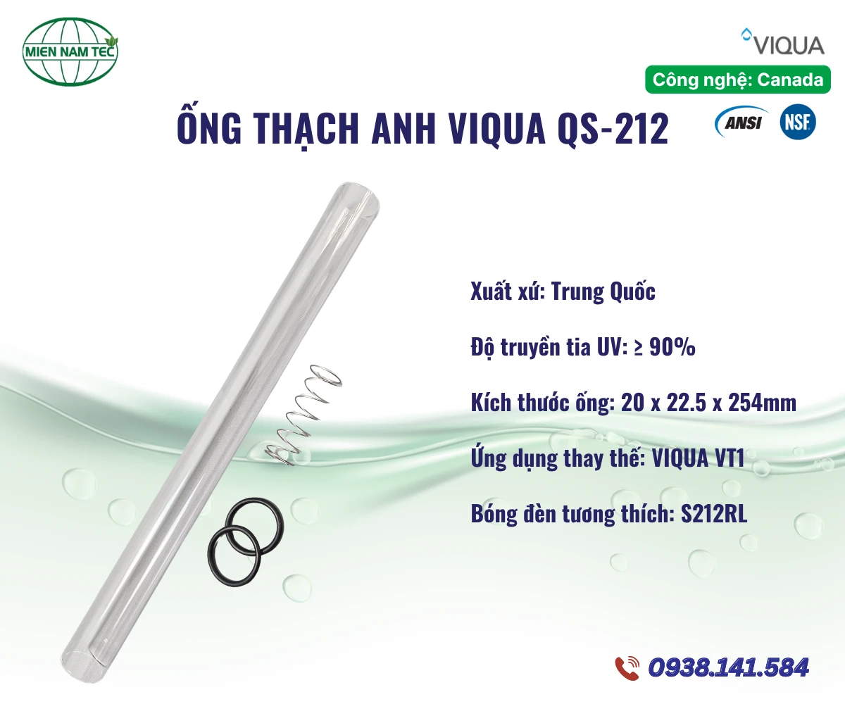 Ống Thạch Anh VIQUA QS-212