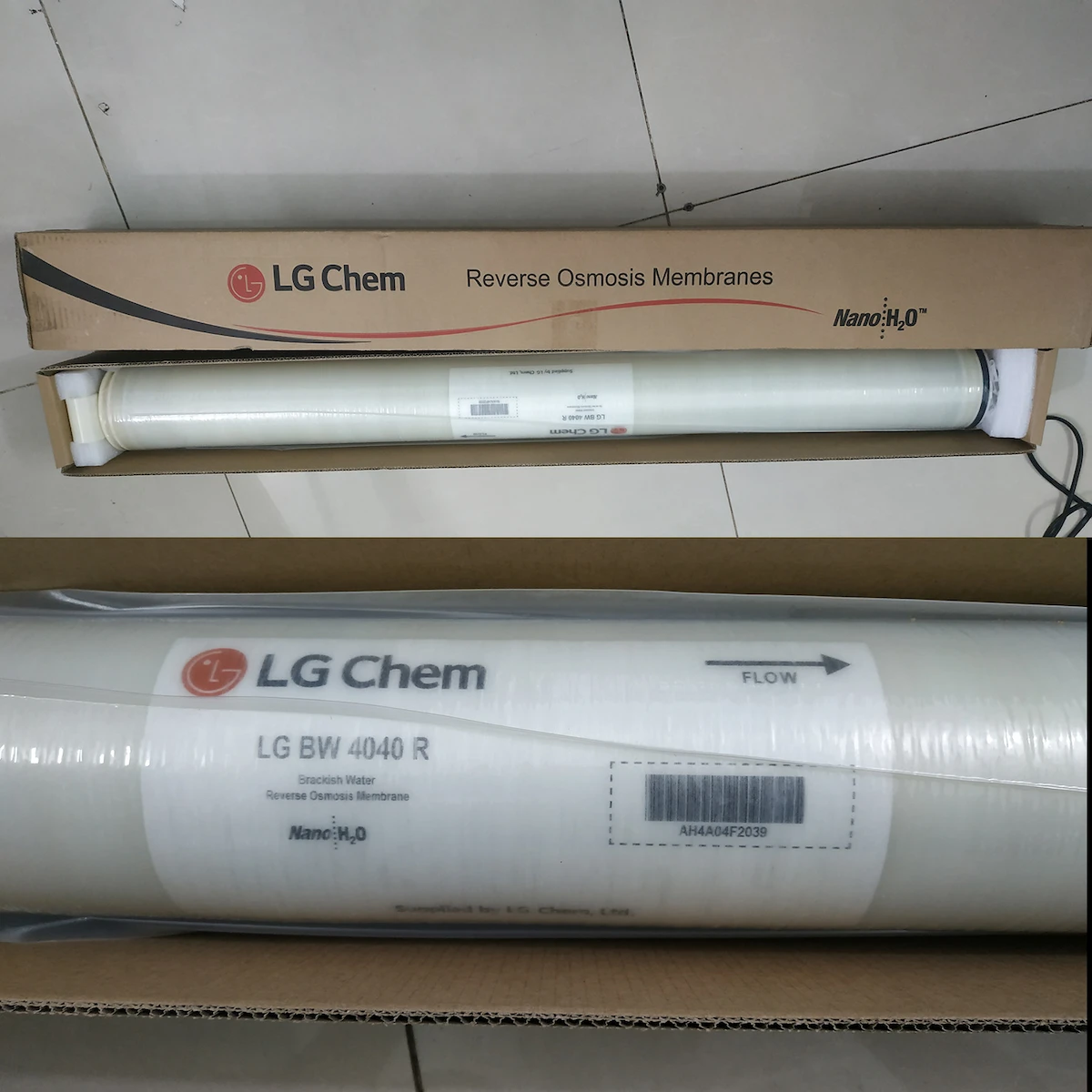 Màng RO LG BW 4040 R dùng trong công nghiệp