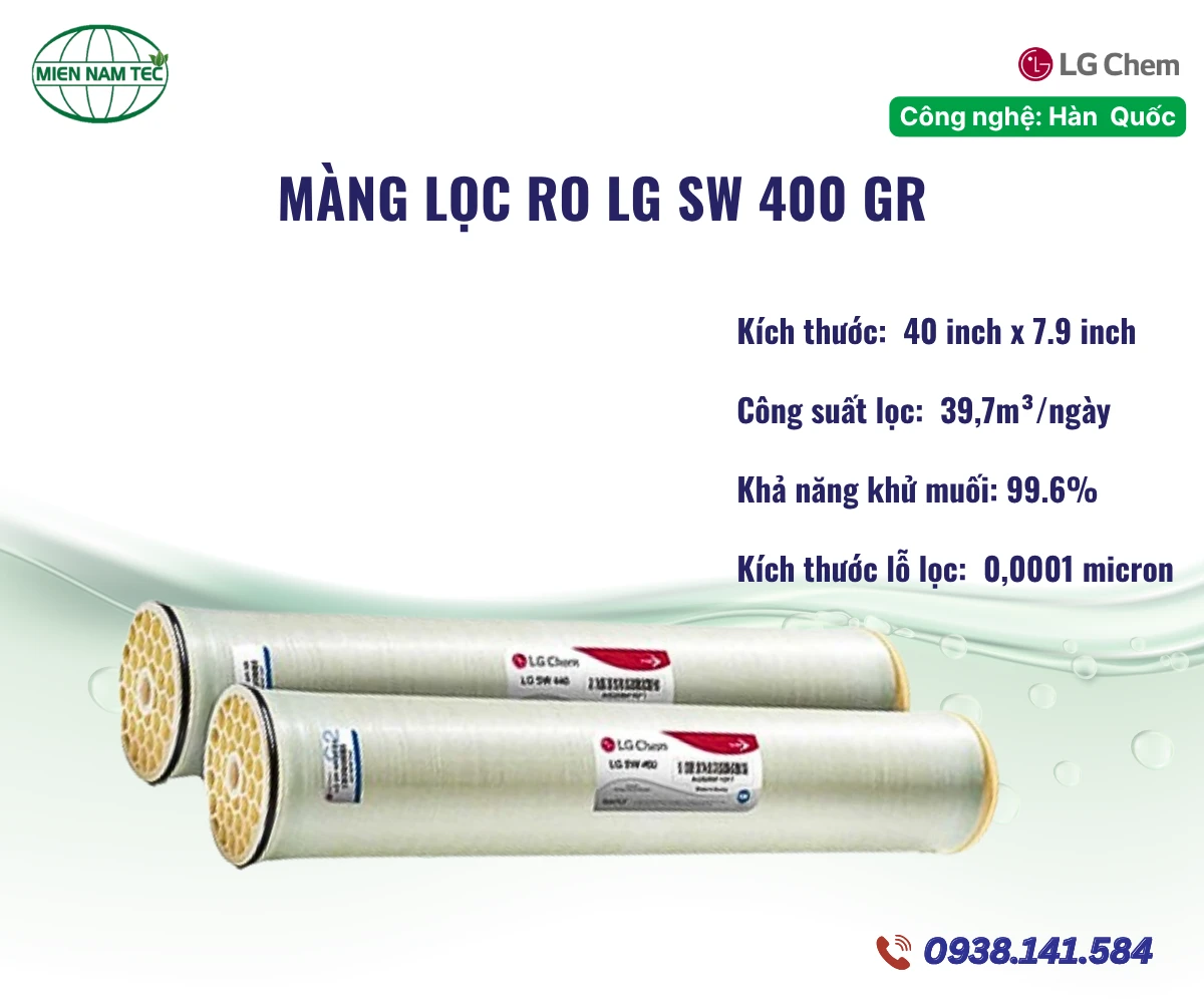 Màng RO Nước Biển LG SW 400 GR