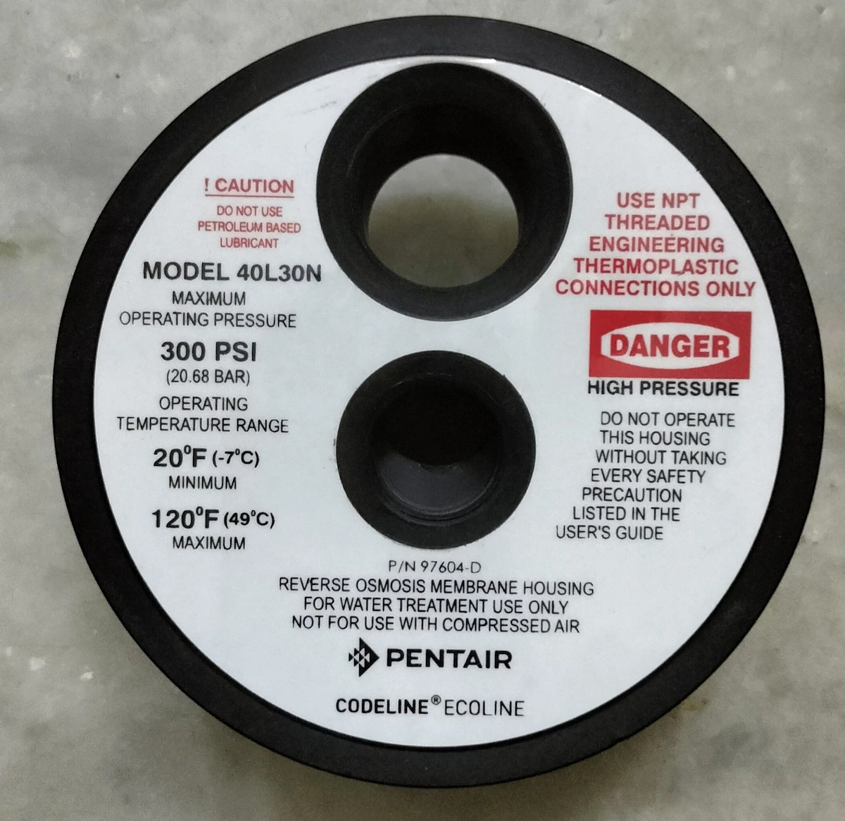 Thông số kỹ thuật của vỏ màng Codeline Ecoline 40L30N