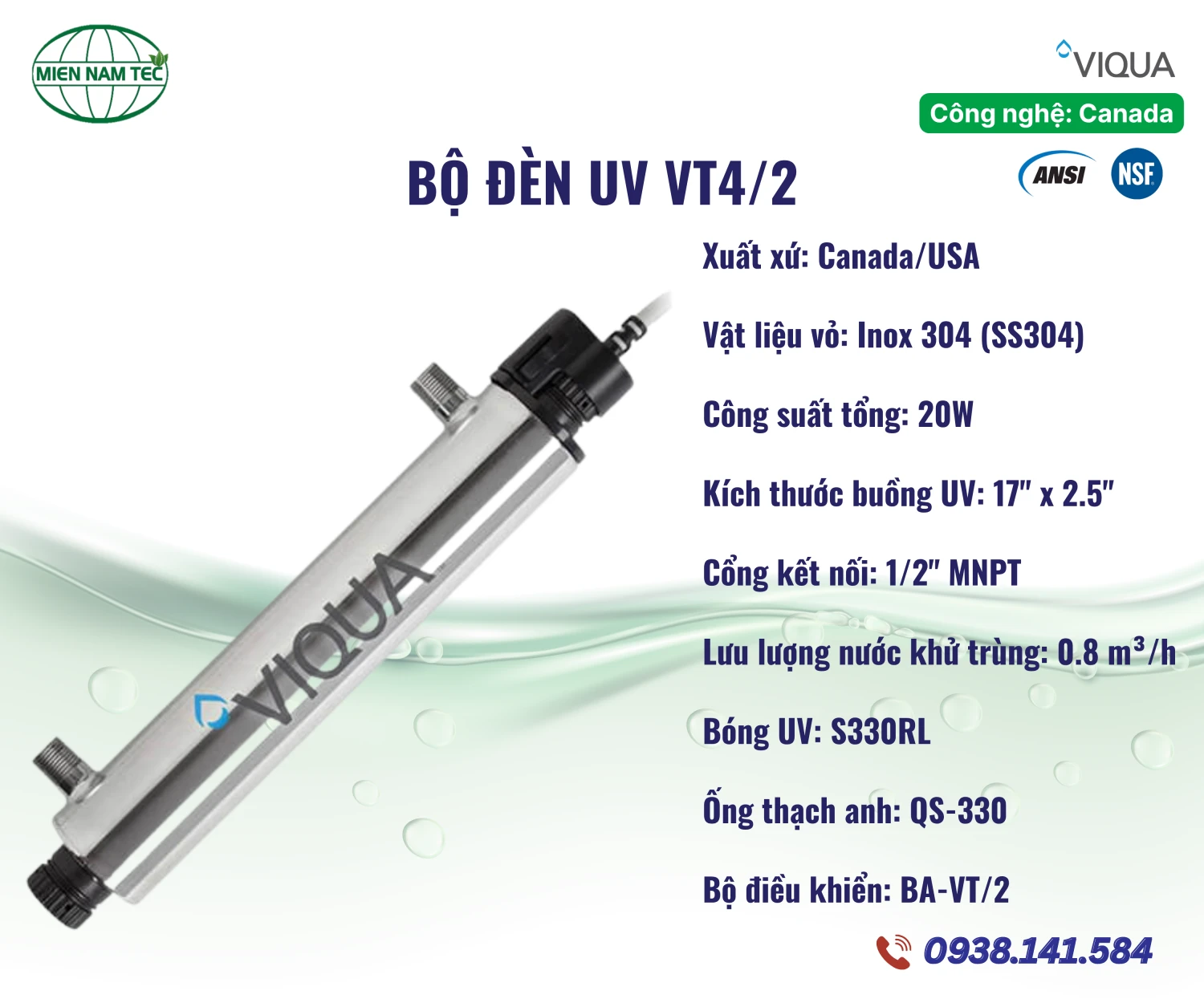 Bộ đèn VIQUA VT4/2