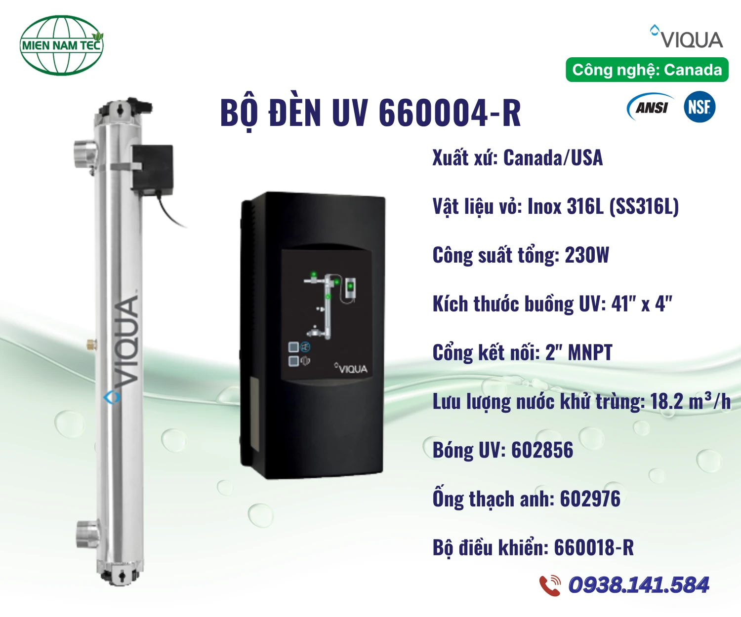 Bộ đèn UV VIQUA 660004-R