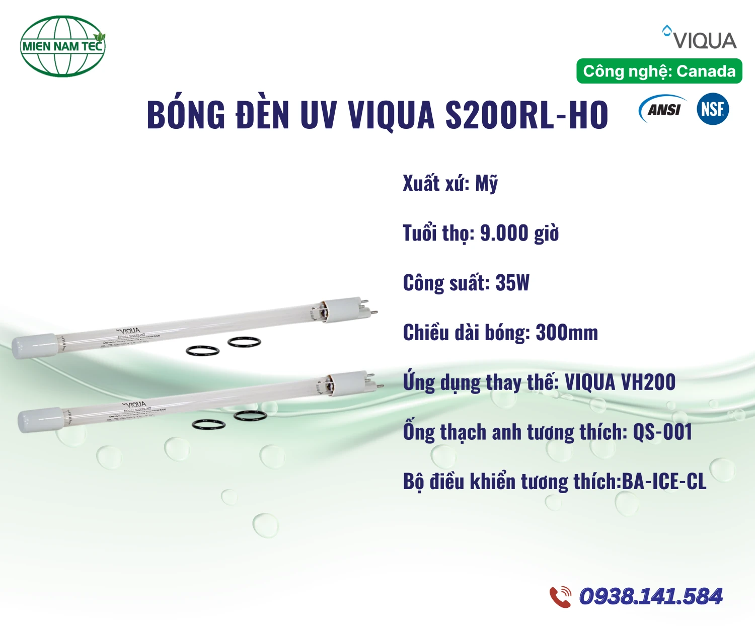 Bóng đèn UV VIQUA S200RL-HO