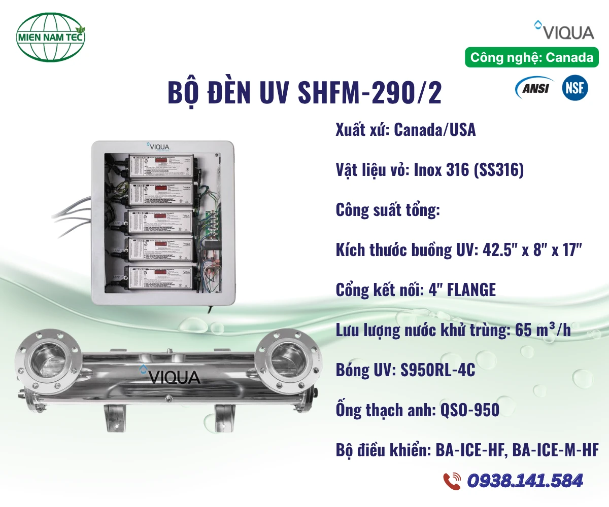 Đèn UV VIQUA SHFM-290/2