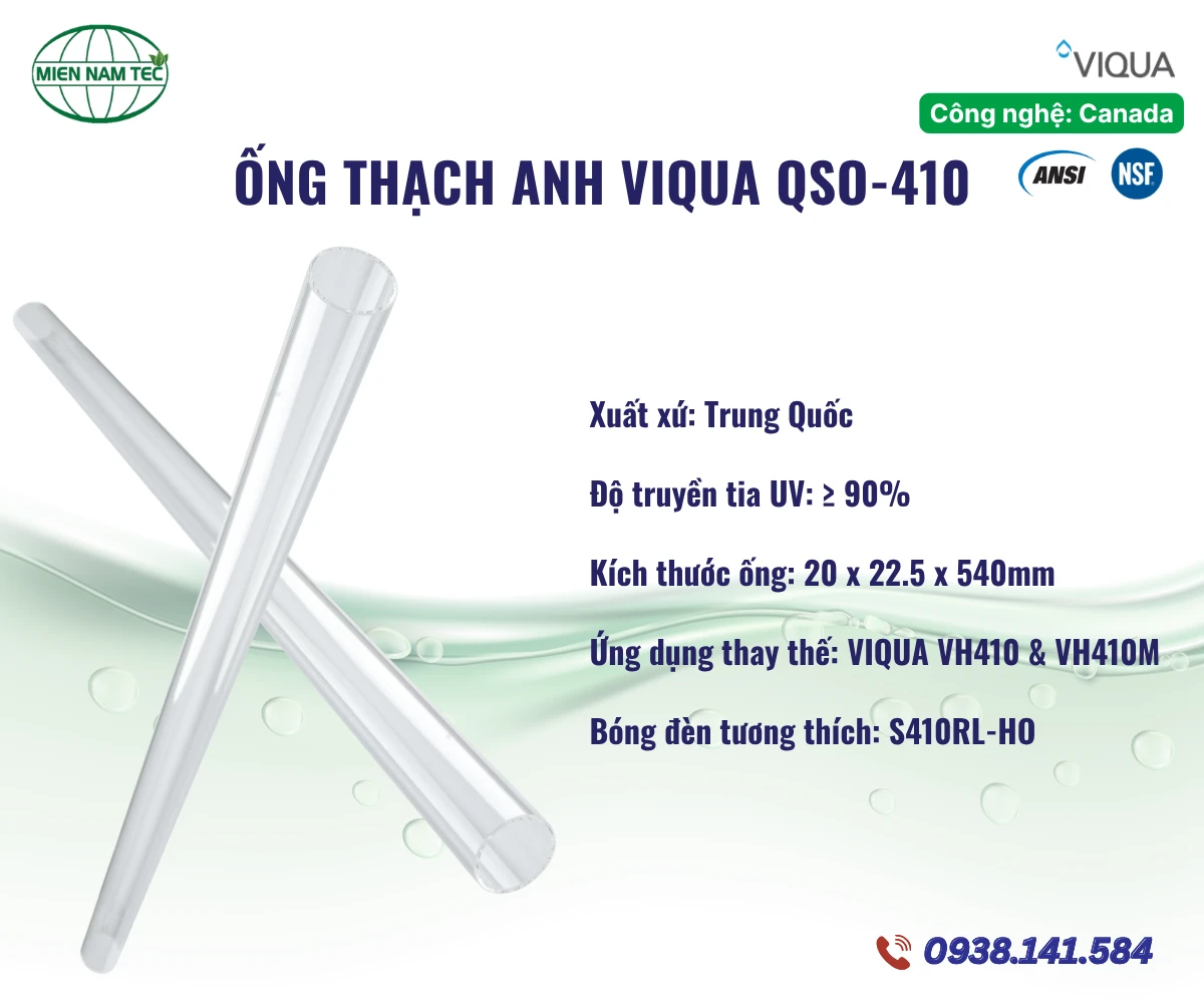 Ống thạch anh VIQUA QSO-410