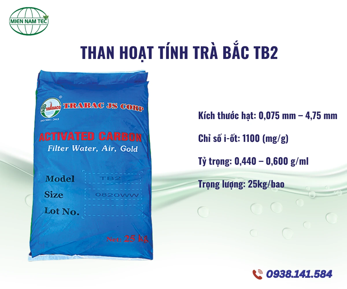 Than hoạt tính Trà Bắc TB2