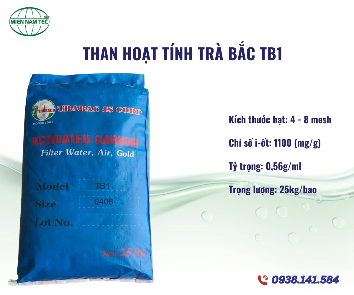 Than hoạt tính Trà Bắc TB1