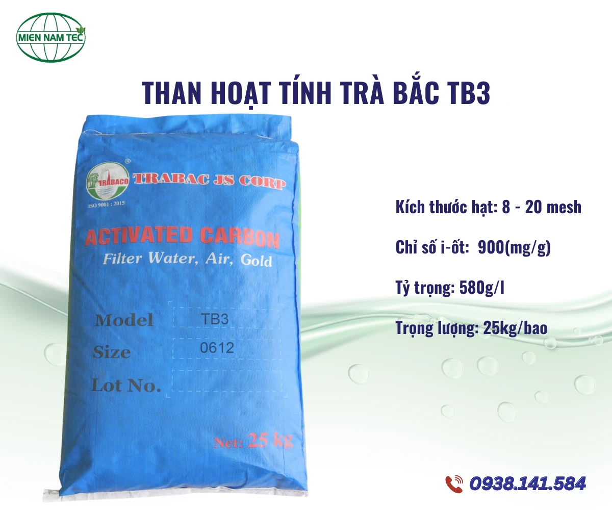 Than Hoạt Tính Trà Bắc TB3