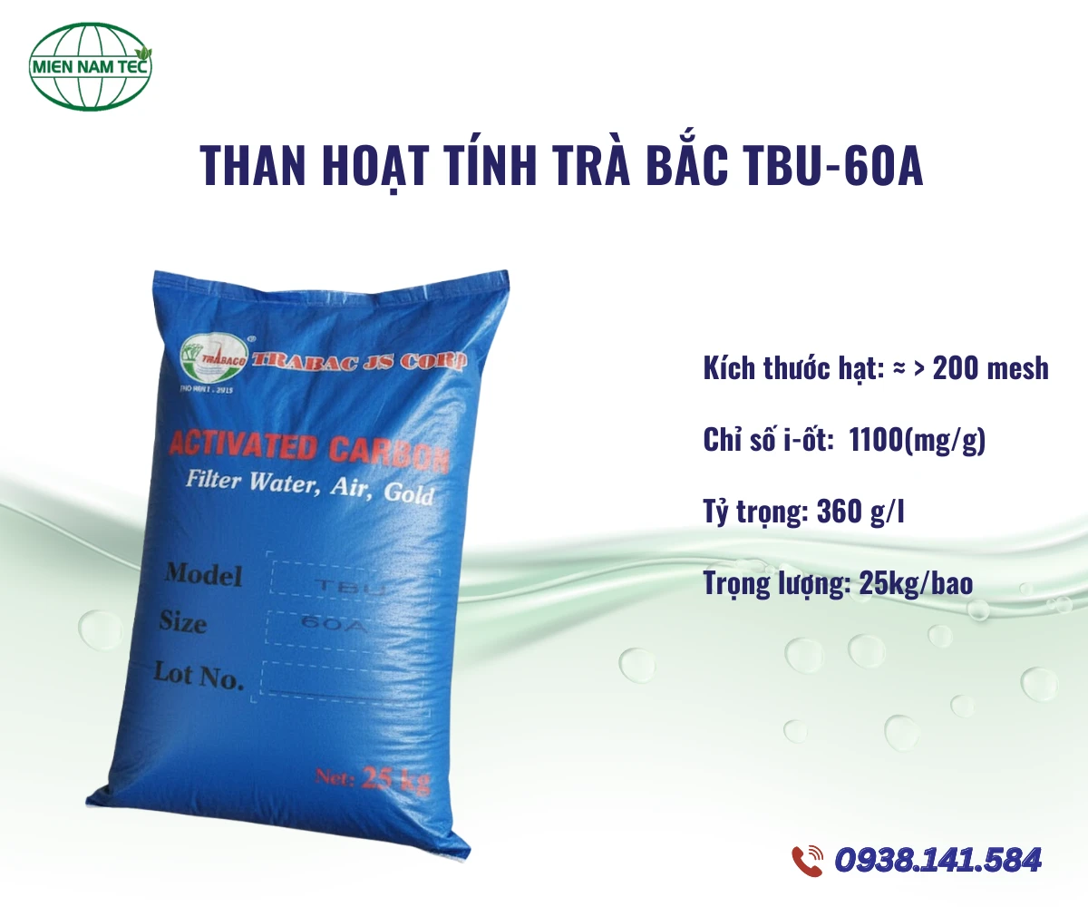 Than hoạt tính Trà Bắc TBU-60A