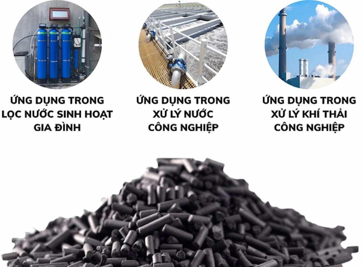 Ứng dụng của than hoạt tính dạng viên