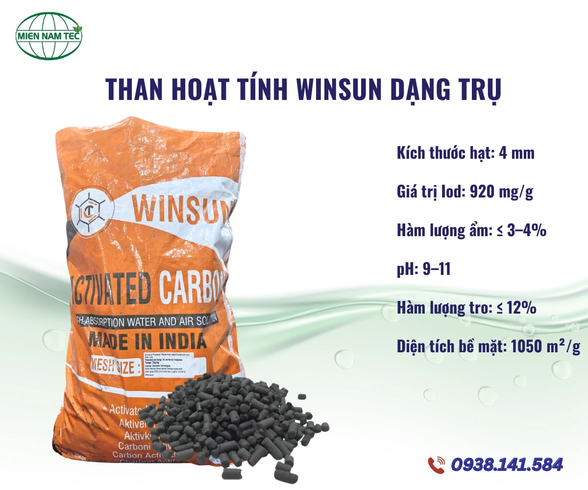 Than Hoạt Tính Winsun Dạng Trụ