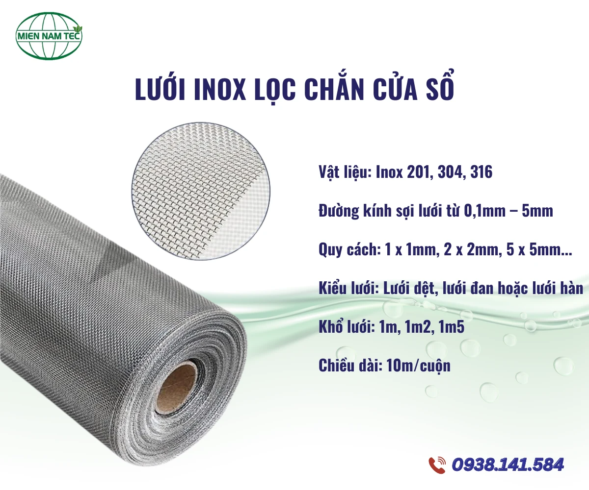 Lưới inox chắn cửa sổ