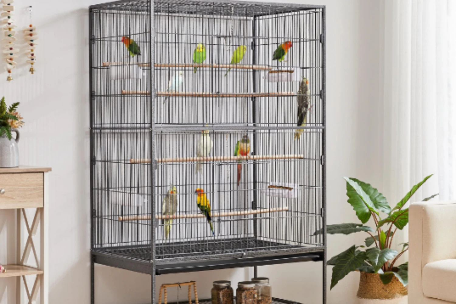 Lưới inox làm aviary