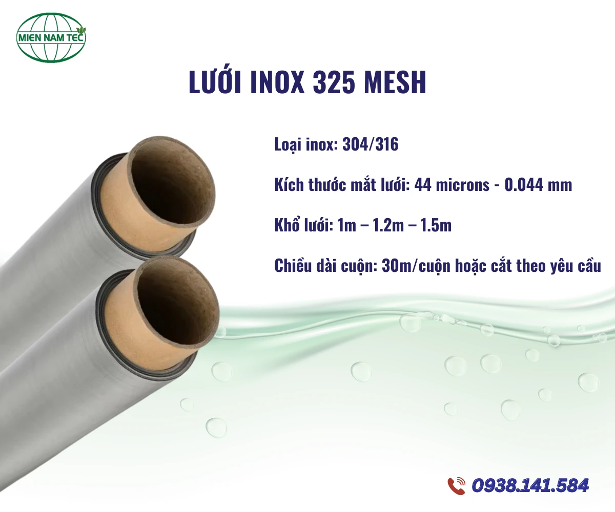 Lưới inox 325 mesh