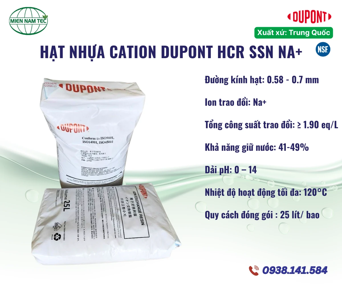 Hạt nhựa Cation Dupont HCR SSN Na+
