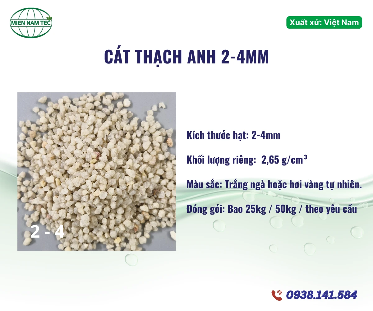 Cát thạch anh 2-4mm