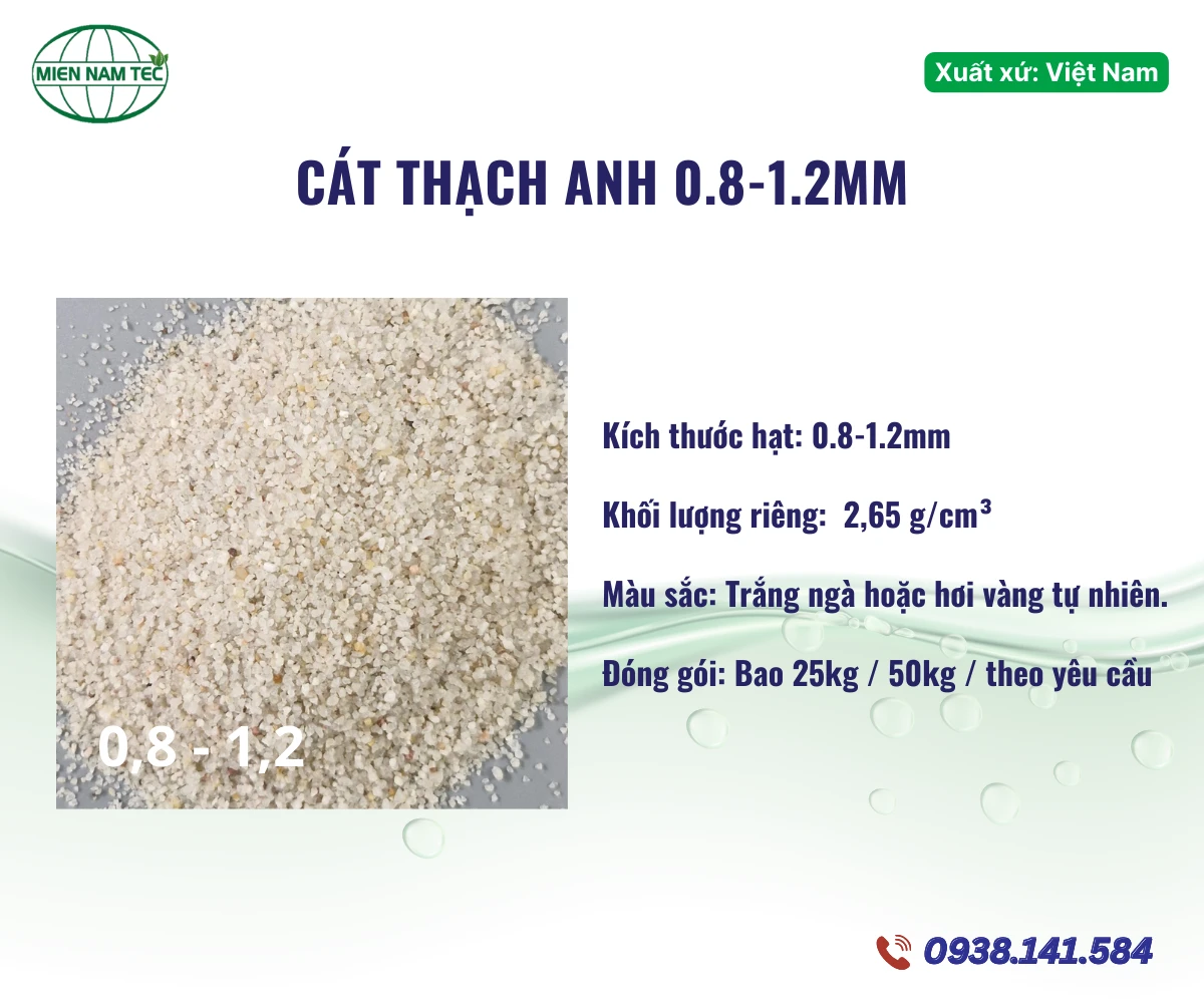Cát thạch anh 0.8-1.2mm