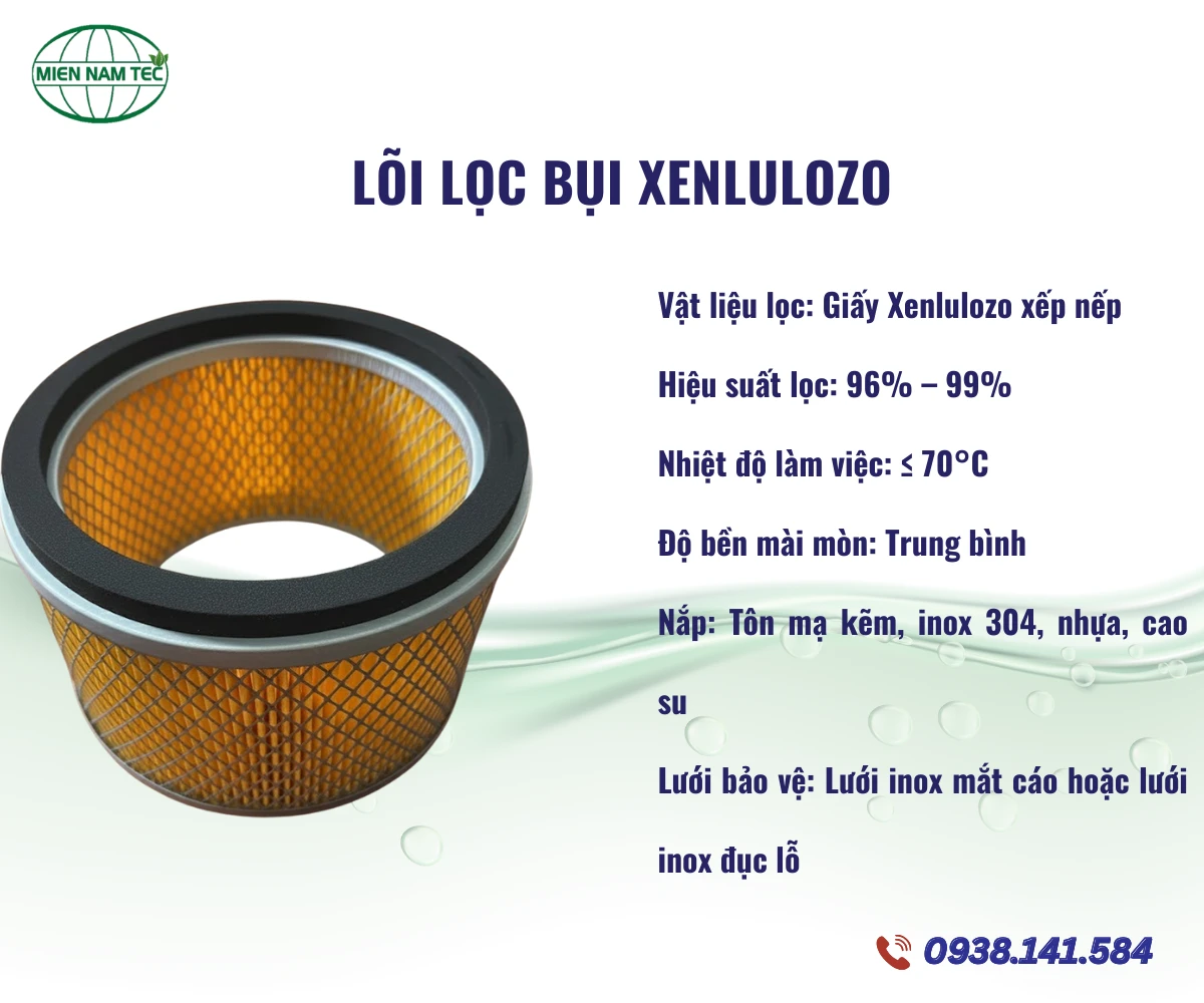 Lõi Lọc Bụi Giấy Xenlulozo
