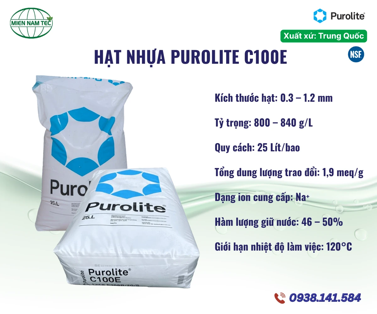 Hạt nhựa Purolite C100E