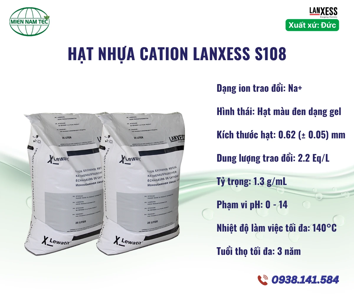 Hạt nhựa cation LANXESS S108