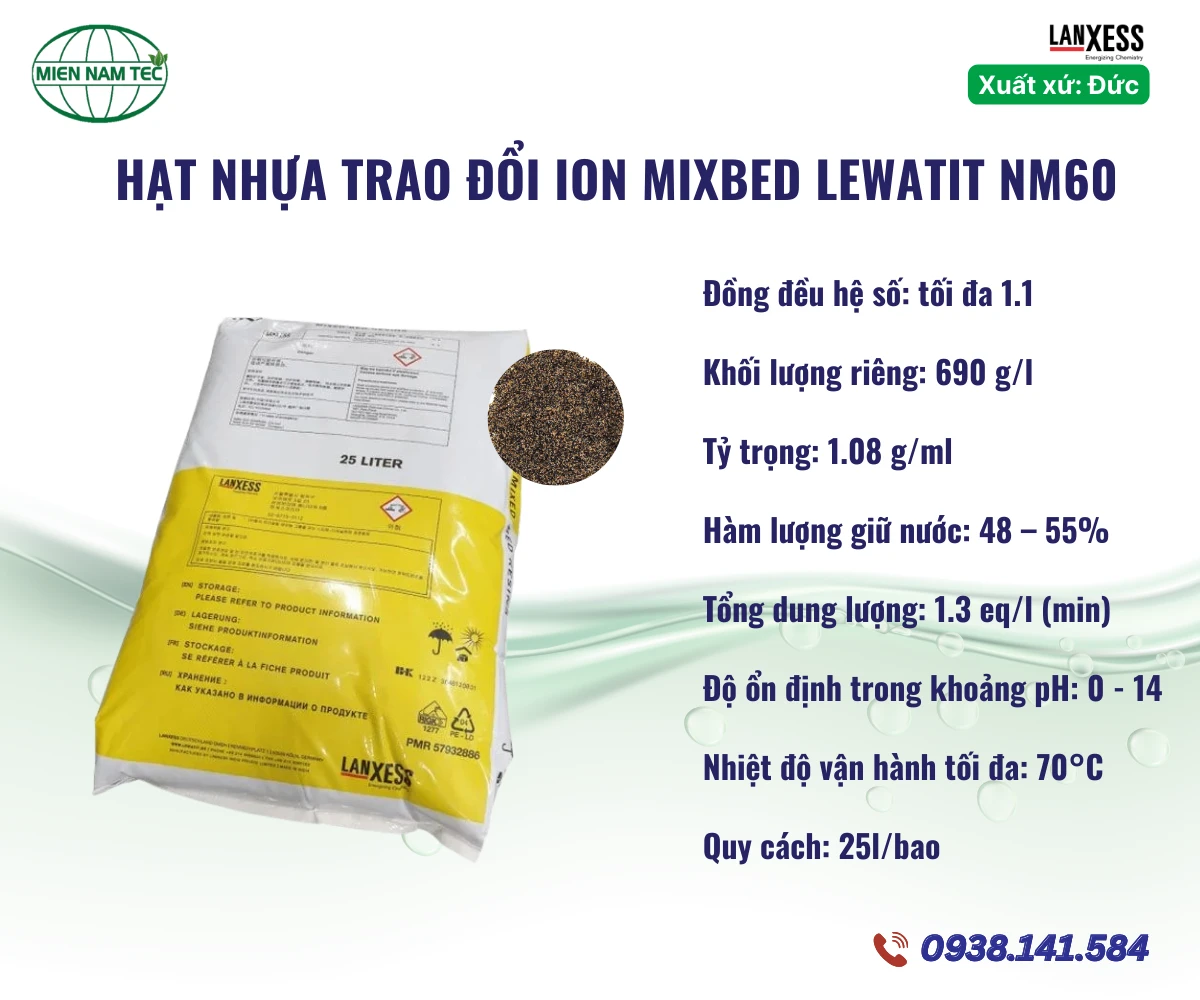 Hạt nhựa Mixbed Lewatit NM60