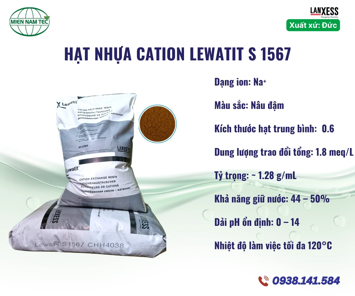 Hạt nhựa cation LANXESS S1567
