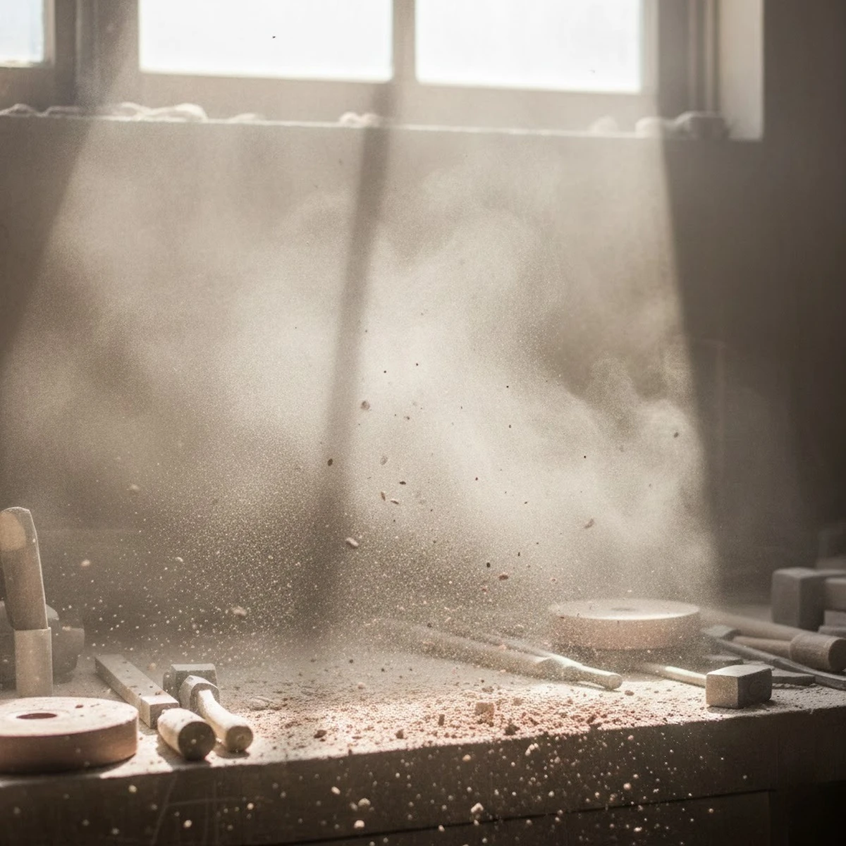 Tác hại của bụi đá mài đối với sức khỏe con người