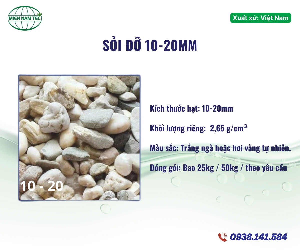 Sỏi lọc nước 10-20mm
