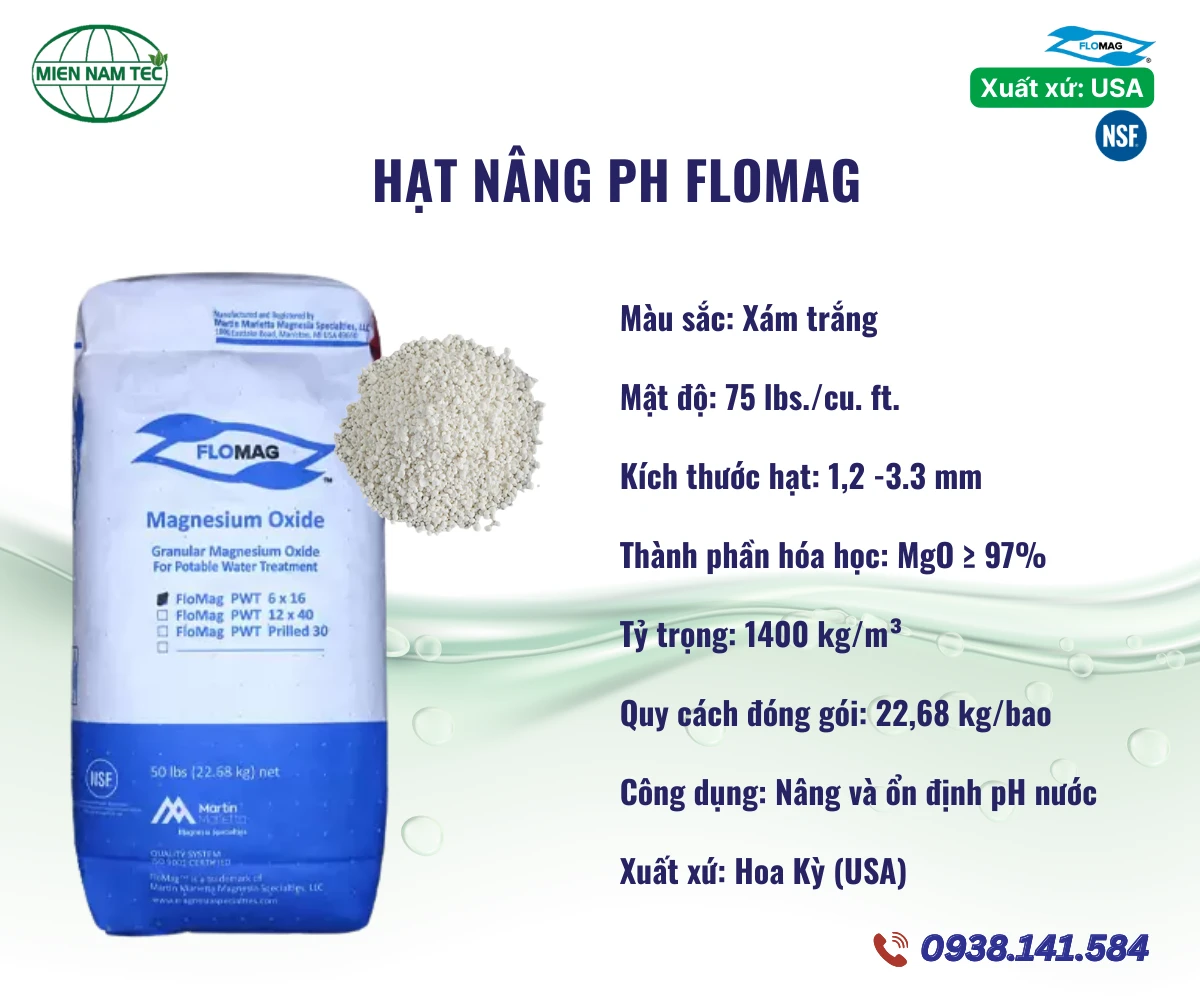 Hạt Nâng pH Flomag