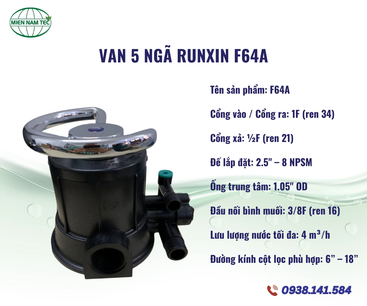 Van 5 ngã Runxin F64A
