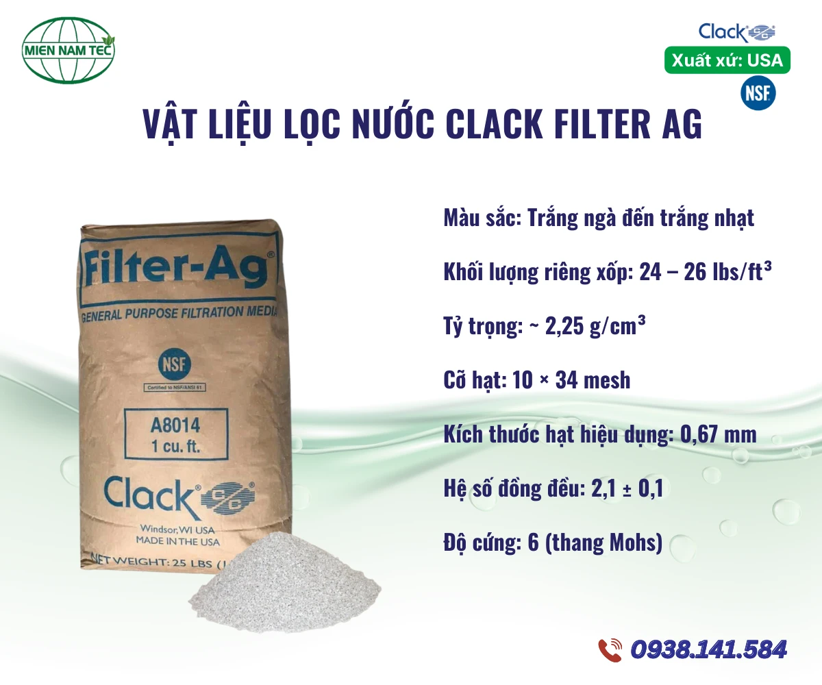 Vật liệu lọc nước Clack Filter Ag