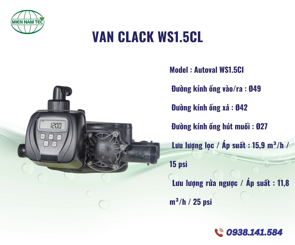 Van tự động WS1.5CI Clack