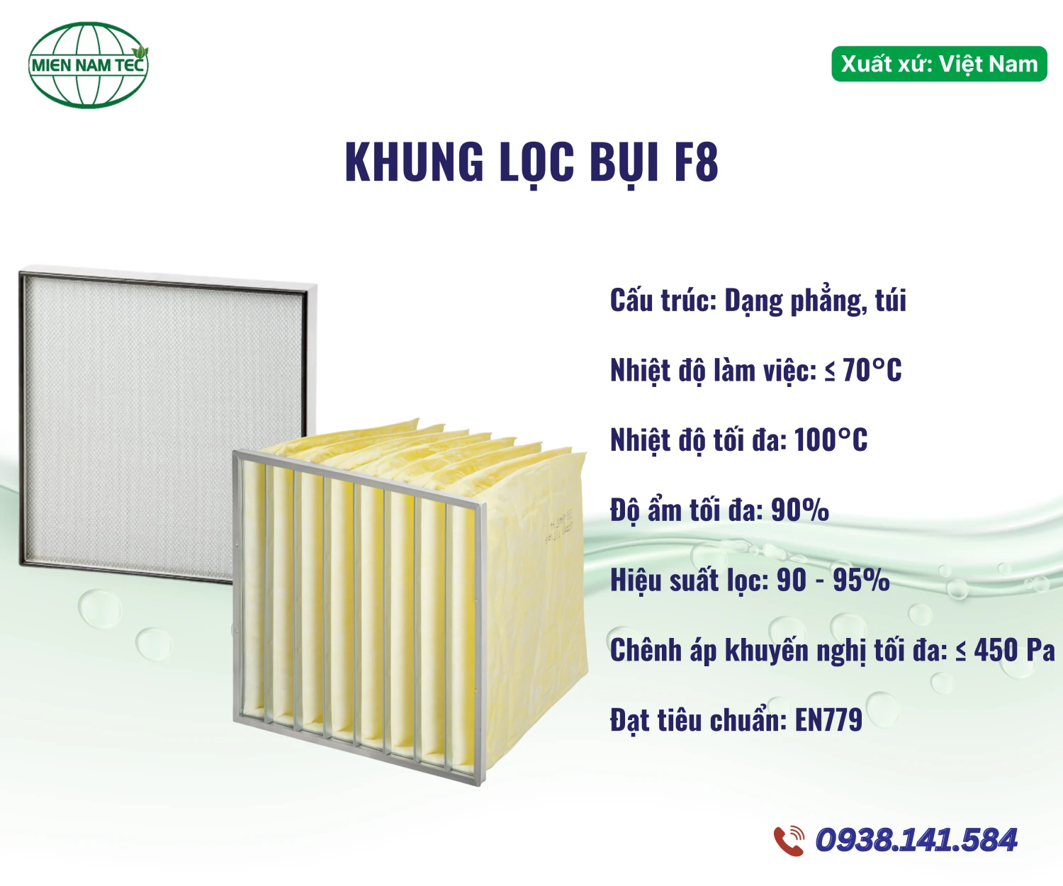 Khung Lọc Bụi F8