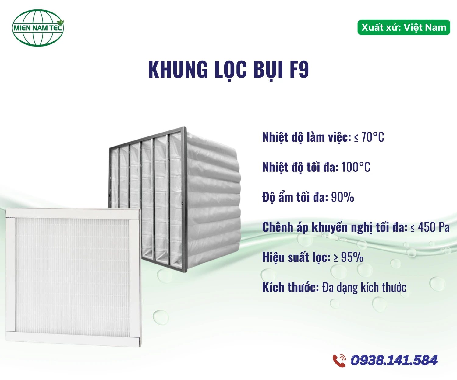 Khung Lọc Bụi F9