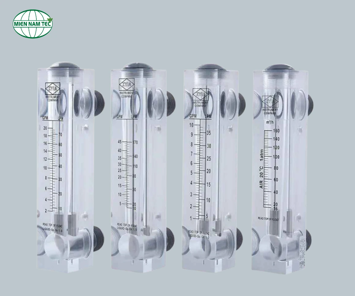Lưu lượng kế vuông LZM 35 giúp quan sát dòng chảy dễ dàng