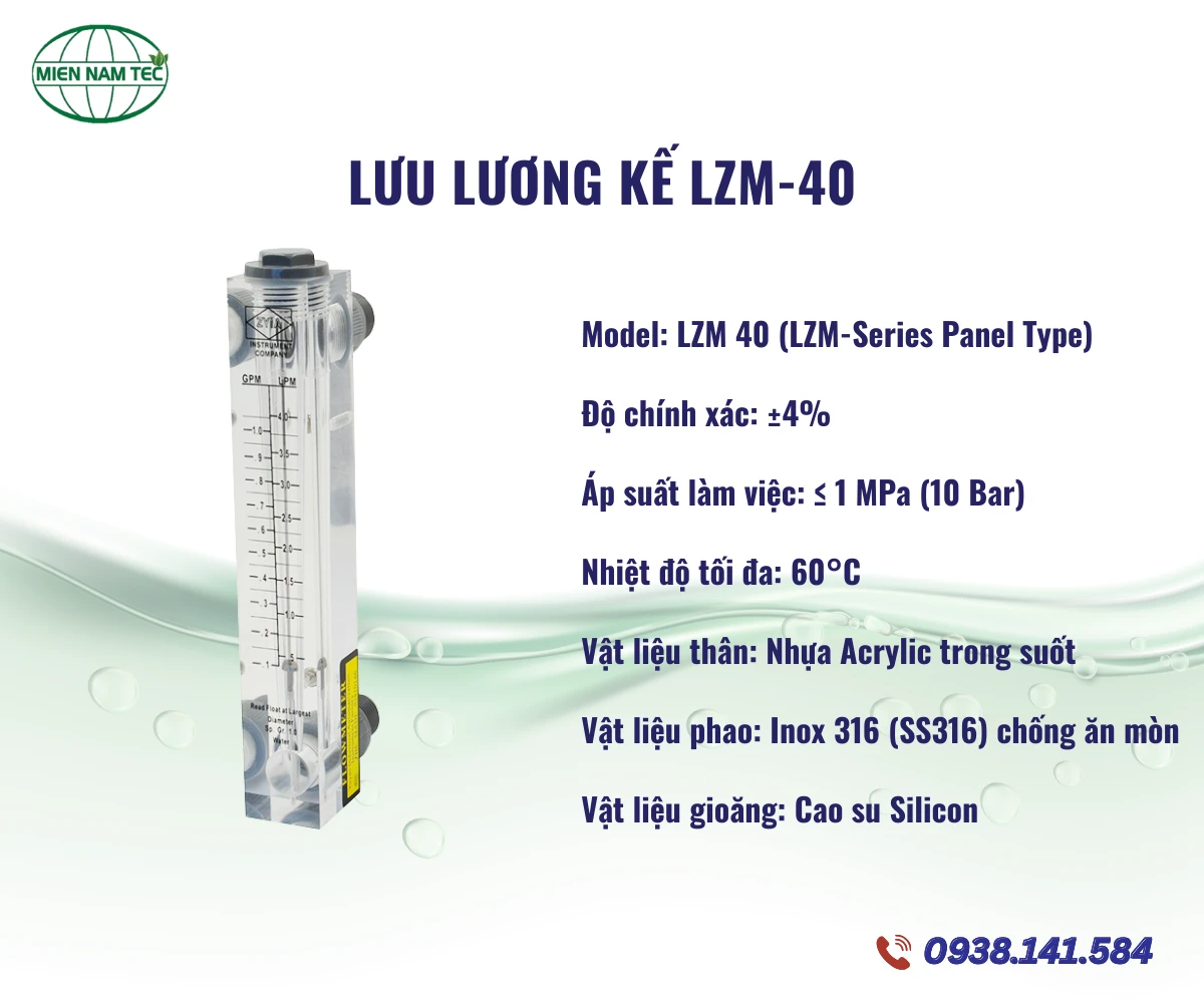 Lưu Lượng Kế LZM-40
