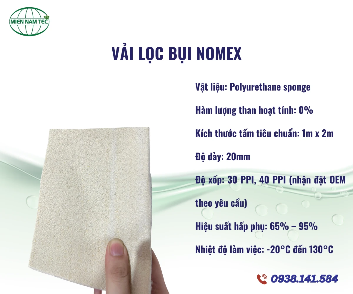 Vải Lọc Bụi Nomex