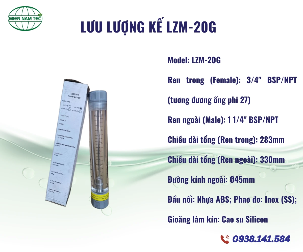 Lưu Lượng Kế LZM-20G