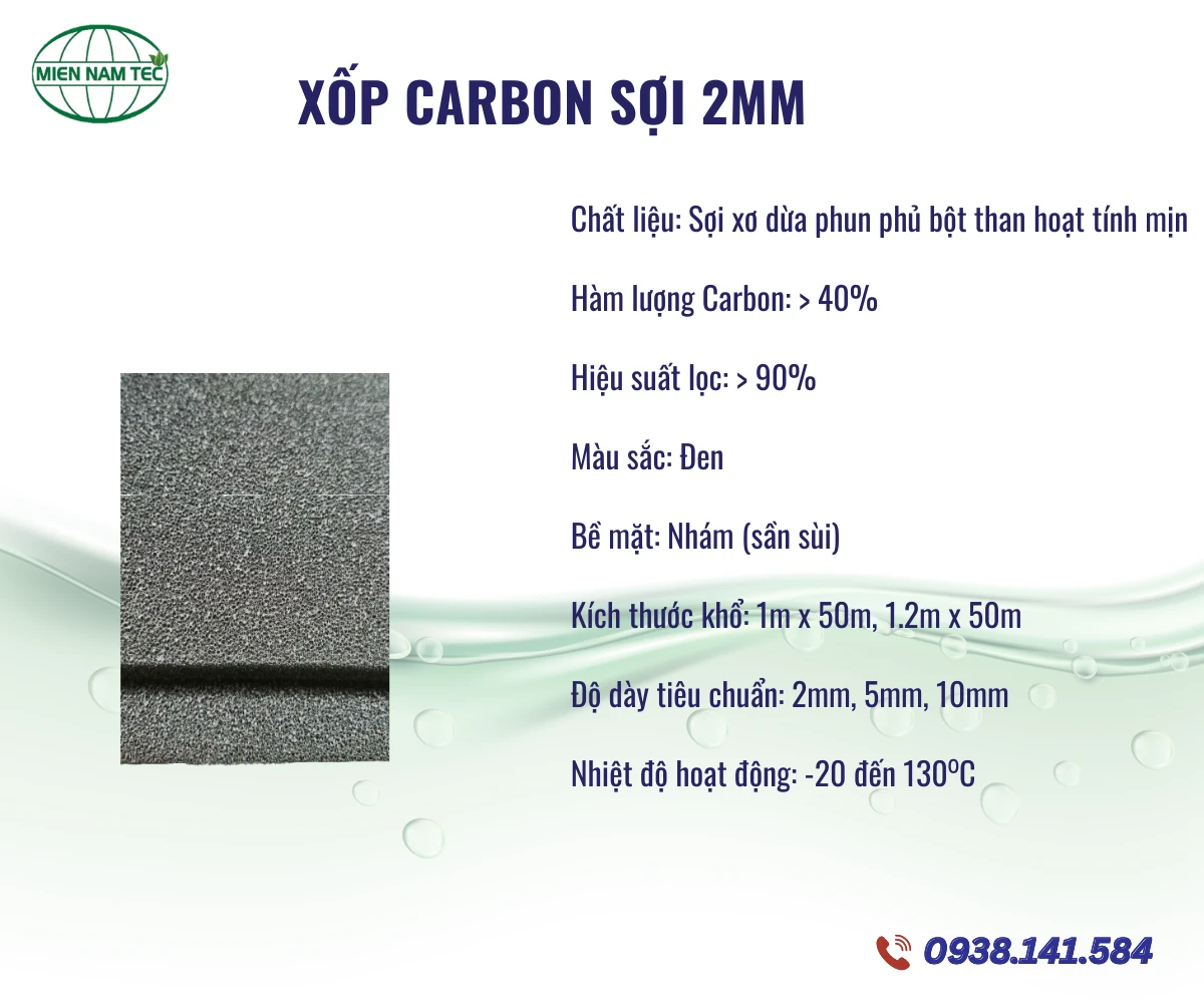 Xốp Carbon Sợi 2MM