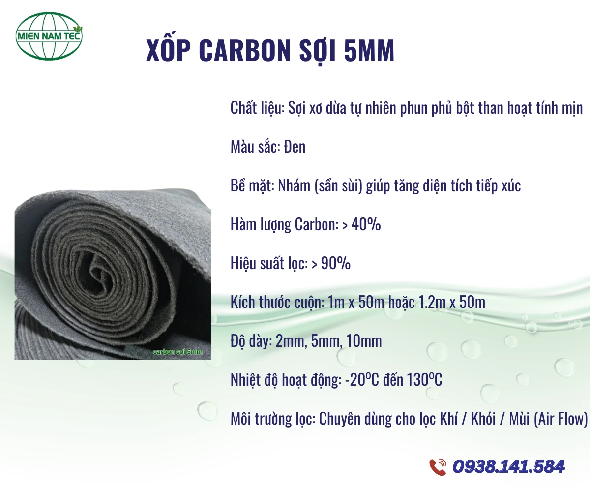 Xốp Carbon Sợi 5mm
