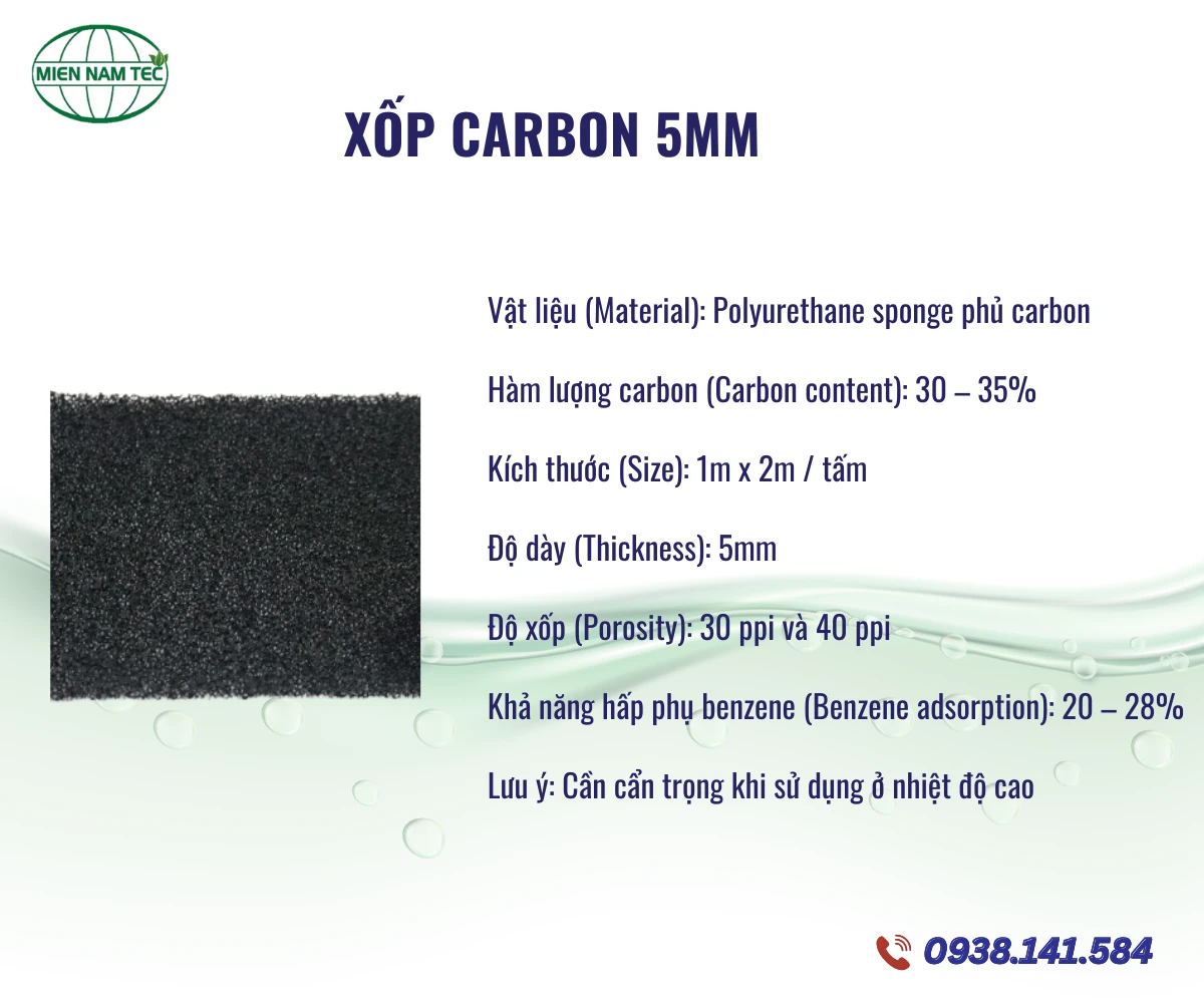 Xốp carbon 5mm