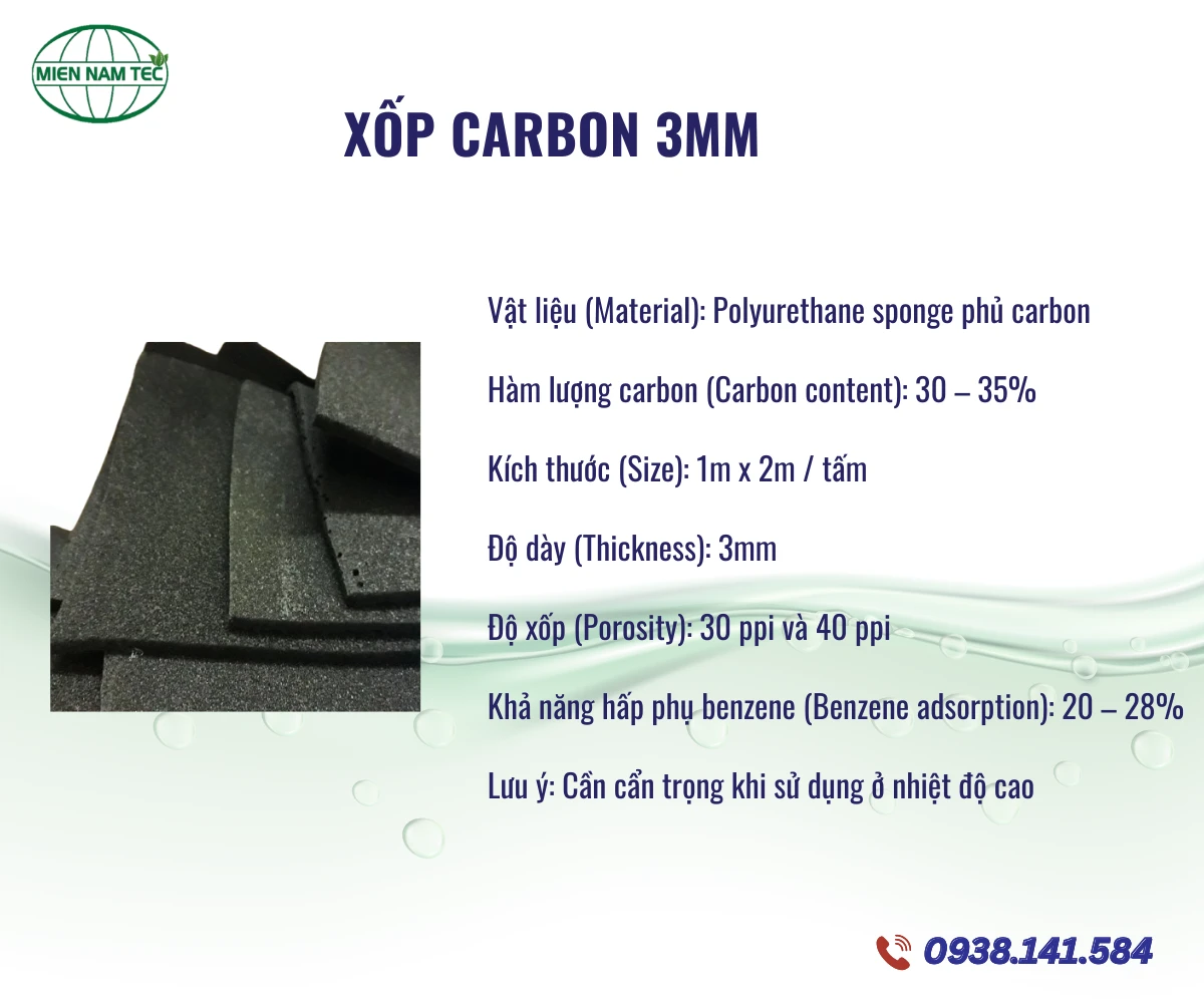 xốp carbon 3mm