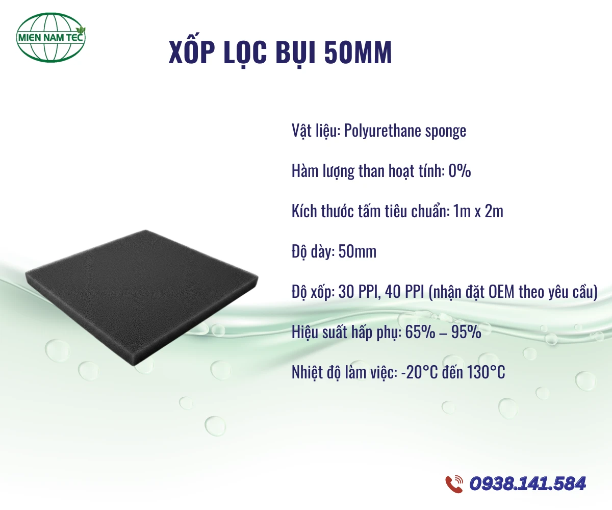 Xốp Lọc Bụi 50mm